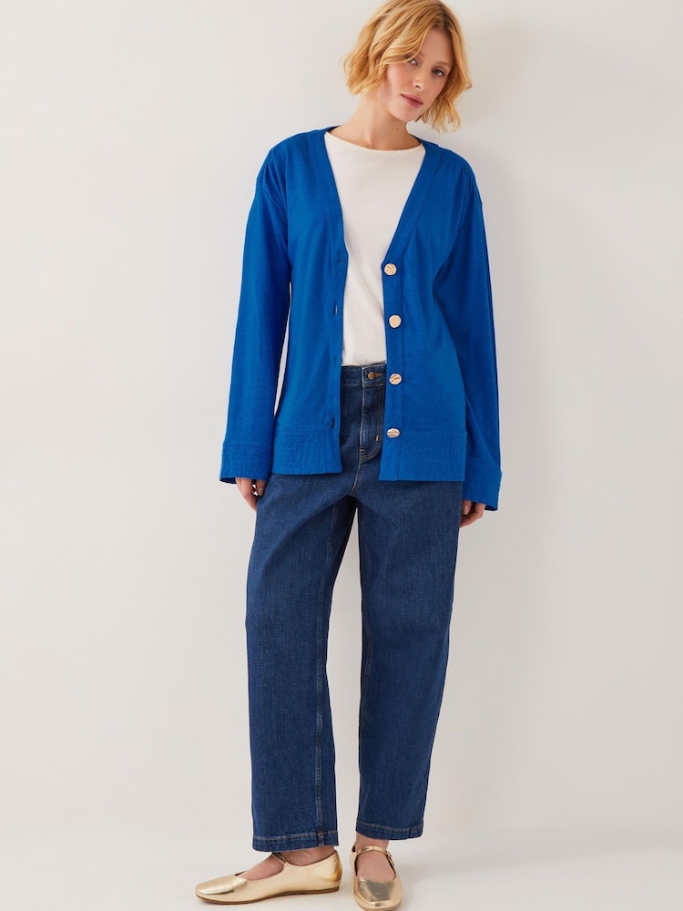 Monsoon Blue Sky Linen-Blend Jacket - Image 2 of 4