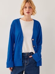Monsoon Blue Sky Linen-Blend Jacket - Image 4 of 4
