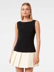 Forever New Black Zali Two In One Mini Dress - Image 1 of 5