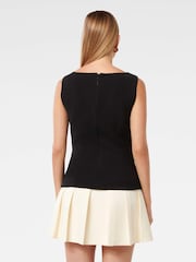 Forever New Black Zali Two In One Mini Dress - Image 2 of 5