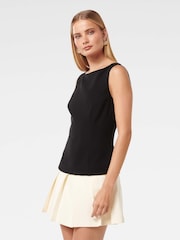 Forever New Black Zali Two In One Mini Dress - Image 4 of 5