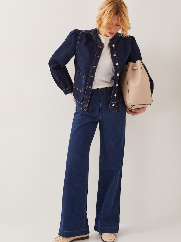 Monsoon Louisa Frill джинсы 100% хлопок куртка - Image 2 of 4