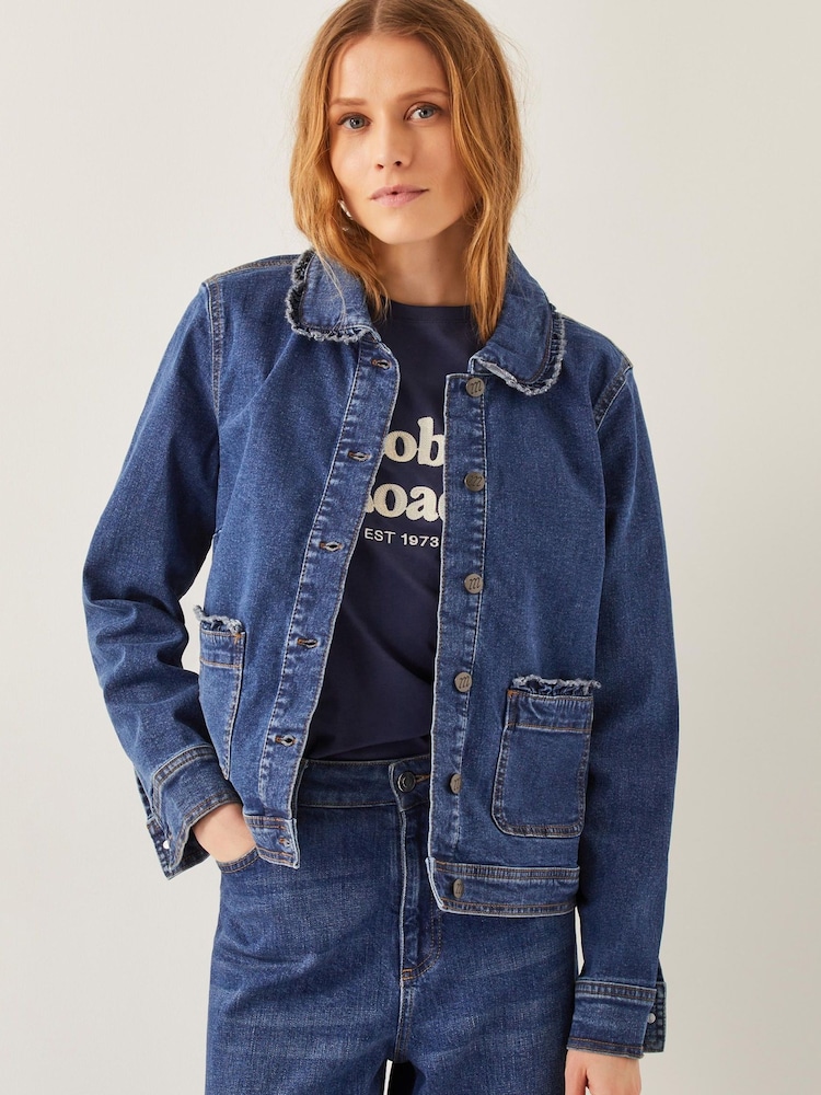 Chaqueta de denim con volante Sadie de Monsoon - Imagen 1 de 4 Chaqueta de denim con volante Sadie de Monsoon - Imagen 1 de 4