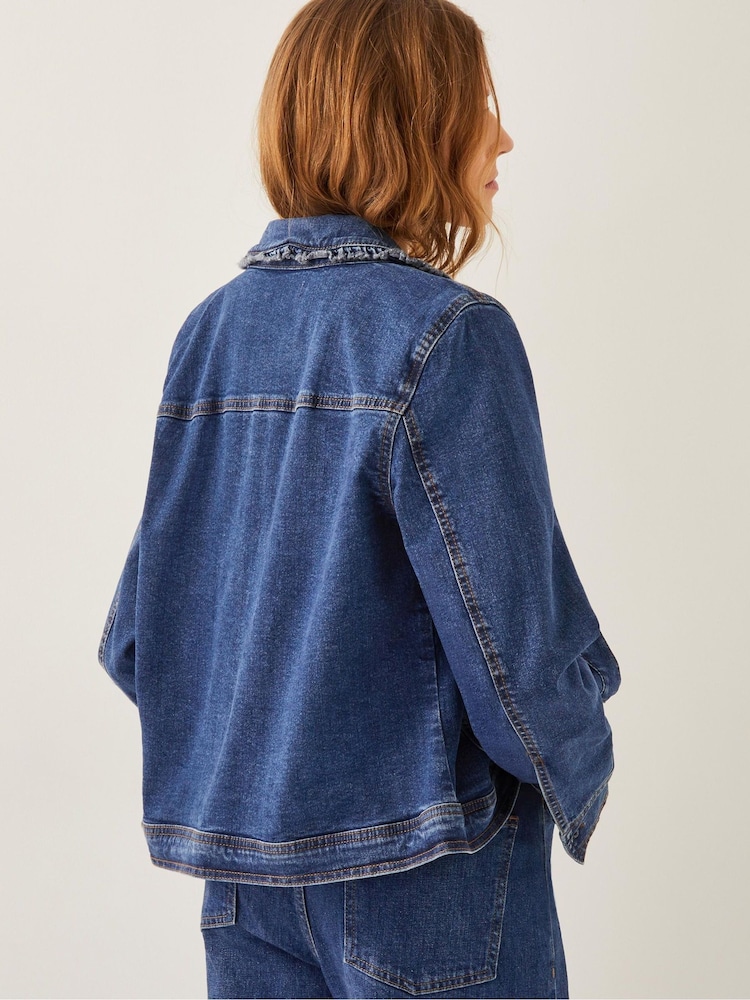 Chaqueta de denim con volante Sadie de Monsoon - Imagen 2 de 4 Chaqueta de denim con volante Sadie de Monsoon - Imagen 2 de 4