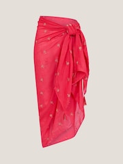 Monsoon Orange Ivy Palm Embroidered Sarong - Image 5 of 5