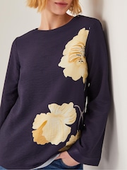 Monsoon Blue Fearne Long Sleeve Floral Top - Image 2 of 4