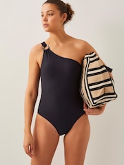 Monsoon Black Killa One-Shoulder Swimsuit - Image 1 of 4