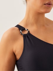 Monsoon Black Killa One-Shoulder Swimsuit - Image 2 of 4