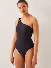 Monsoon Black Killa One-Shoulder Swimsuit - Image 4 of 4