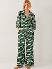 Monsoon Maren Geometric Print Wide Leg Trousers - Imagen 5 de 5