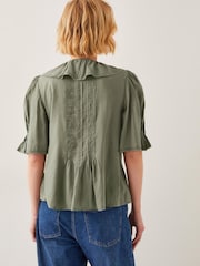 Monsoon Green Celeste Ruffle Top - Image 3 of 4