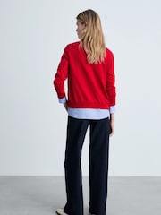 Mango Red Red Mulberry Silk Blend Cardigan - Image 3 of 6