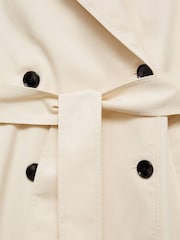 Mango Cream Long Oversized Double-Breasted Trench Coat - Image 6 of 6