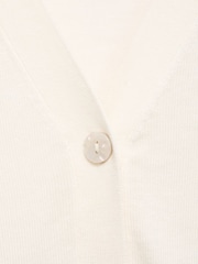 Mango Cream Mulberry Silk Blend Cardigan - Image 6 of 6