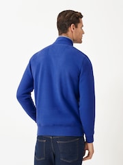 Crew Clothing Company Blue Classic Half Zip Sweatshirt - Image 2 of 5