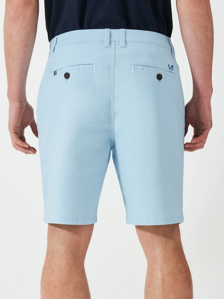 Crew Clothing Company Blue Bermuda Chino Shorts - Image 3 of 5