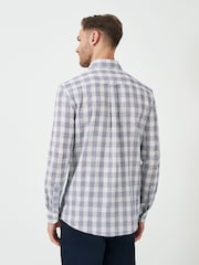 Crew Clothing Company Long Sleeve Linen Basket Weave Shirt - Изображение 2 из 5