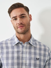 Crew Clothing Company Long Sleeve Linen Basket Weave Shirt - Изображение 3 из 5
