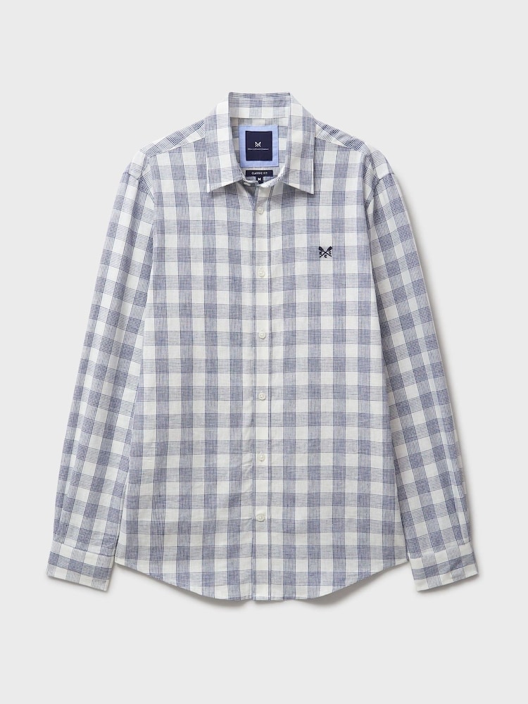 Crew Clothing Company Long Sleeve Linen Basket Weave Shirt - Изображение 5 из 5