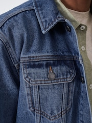 Crew Clothing Company Blue Teignmouth 100% Cotton Jacket - Image 4 of 5