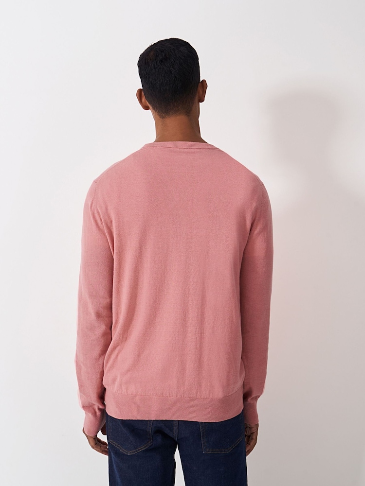 Crew Clothing Company Pink T-Shirt - Image 2 of 5 Crew Clothing Company Pink T-Shirt - Image 2 of 5