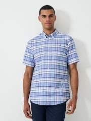 Crew Clothing Company Short Sleeve 100% Cotton Oxford Check Shirt - Изображение 1 из 5