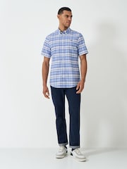 Crew Clothing Company Short Sleeve 100% Cotton Oxford Check Shirt - Изображение 3 из 5