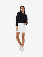 NOISY MAY White Relaxed Fit Denim Shorts - Image 2 of 5