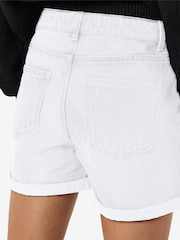 NOISY MAY White Relaxed Fit Denim Shorts - Image 5 of 5