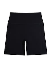 Chelsea Peers Black SoftSculpt Rib Cycling Shorts - Image 4 of 5