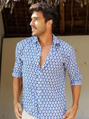 Aspiga Blue Mens100% Cotton Shirt - Image 1 of 4