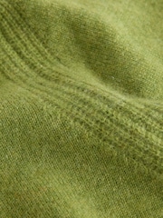 Green 100% Cashmere Crew Neck Jumper - Image 7 of 8