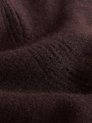 Chocolate Brown 100% Cashmere Crew Neck Jumper - Image 6 of 8