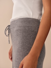 Grey Wool Cashmere Blend Co-Ord Knitted Joggers - Image 5 of 8
