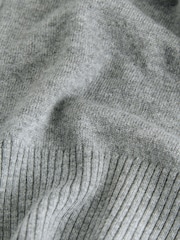 Grey Wool Cashmere Blend Co-Ord Knitted Zip Up Hoodie - Image 2 of 3