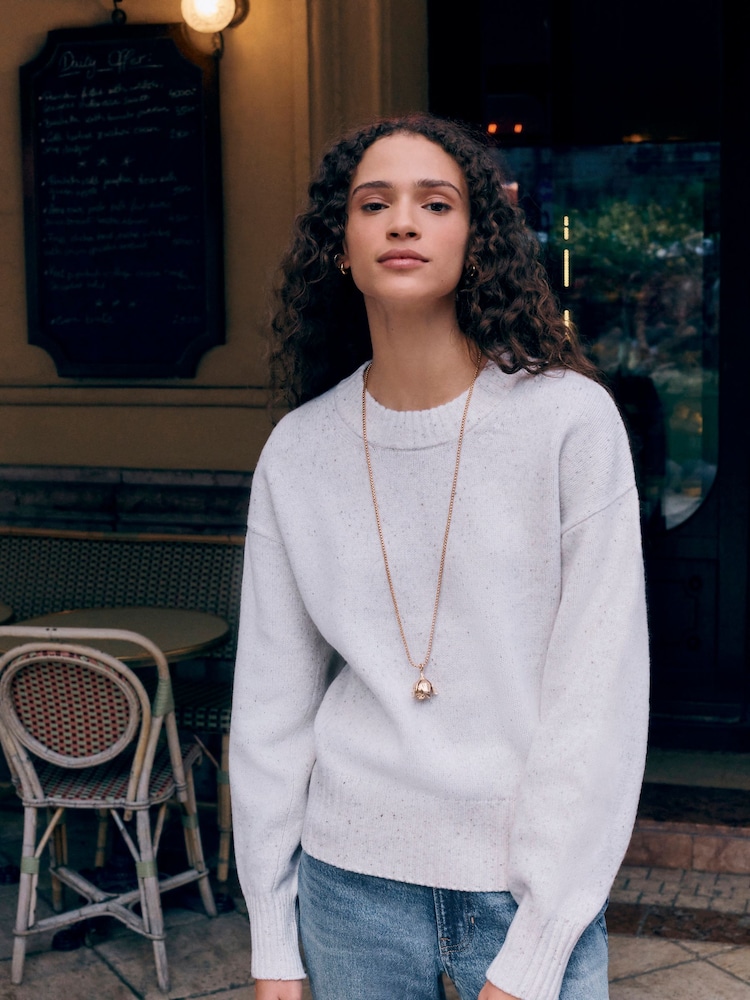 Neutrale Farbe - 100% Merino Wool N.Premium Neppy Jumper - Bild 1 von 8