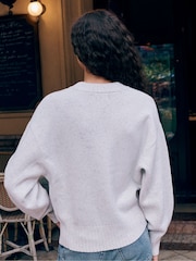 Neutrale Farbe - 100% Merino Wool N.Premium Neppy Jumper - Bild 3 von 8