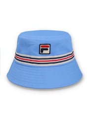 Azul - Fila Jojo Fbox And Heritage Stipe Bucket 100% Cotton Hat - Imagen 1 de 4