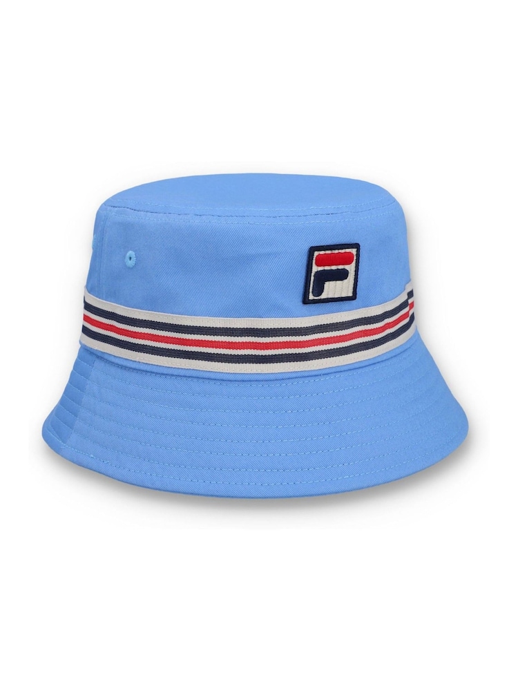 Azul - Fila Jojo Fbox And Heritage Stipe Bucket 100% Cotton Hat - Imagen 2 de 4