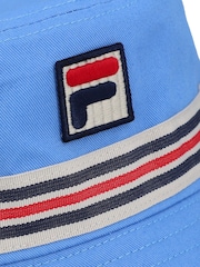 Azul - Fila Jojo Fbox And Heritage Stipe Bucket 100% Cotton Hat - Imagen 4 de 4