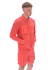 Sergio Tacchini Orange Regular Fit Luciano Shacket - Image 3 of 4