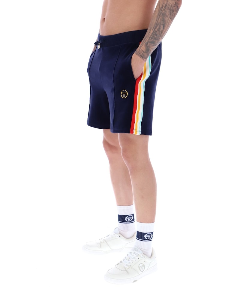 Sergio Tacchini Blue Slice Short Velour Shorts - Image 3 of 4