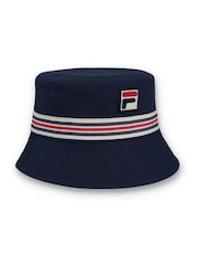 Azul claro - Fila Jojo Fbox And Heritage Stipe Bucket 100% Cotton Hat - Imagen 1 de 4