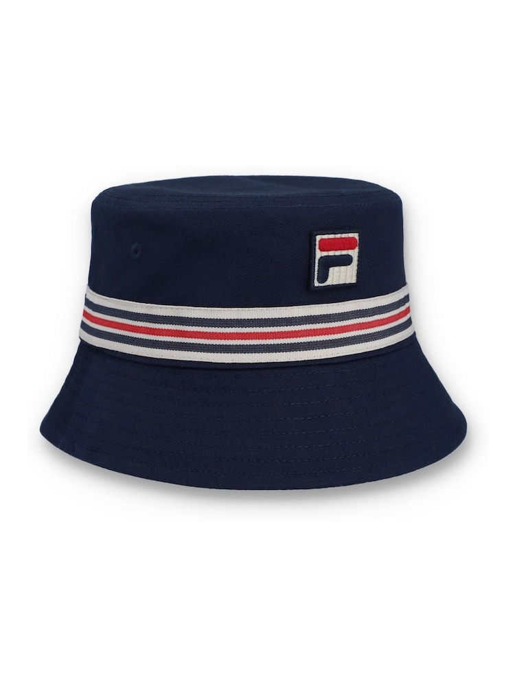 Azul claro - Fila Jojo Fbox And Heritage Stipe Bucket 100% Cotton Hat - Imagen 1 de 4