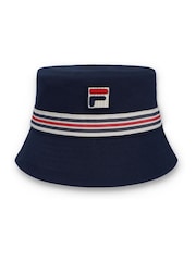 Azul claro - Fila Jojo Fbox And Heritage Stipe Bucket 100% Cotton Hat - Imagen 2 de 4