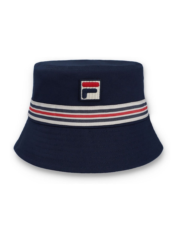 Azul claro - Fila Jojo Fbox And Heritage Stipe Bucket 100% Cotton Hat - Imagen 2 de 4
