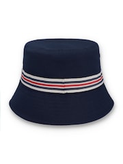 Azul claro - Fila Jojo Fbox And Heritage Stipe Bucket 100% Cotton Hat - Imagen 3 de 4