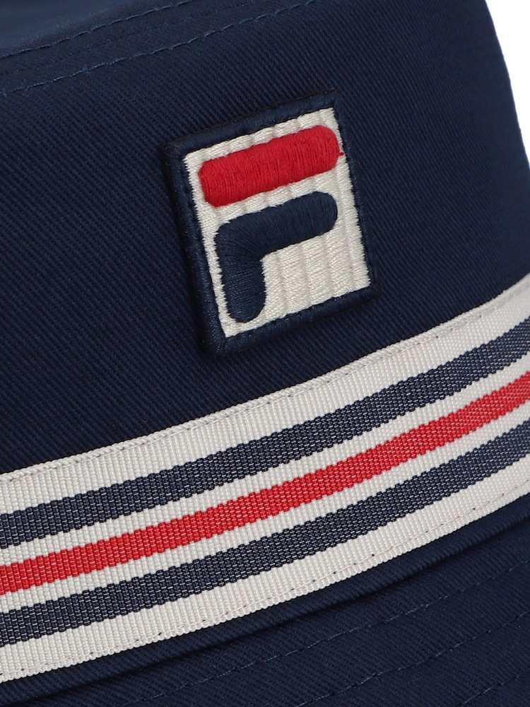 Azul claro - Fila Jojo Fbox And Heritage Stipe Bucket 100% Cotton Hat - Imagen 4 de 4