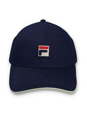 Fila Blue Tantam Classic 6 Panel Sandwich Fasten 100% Cotton Cap - Image 1 of 4