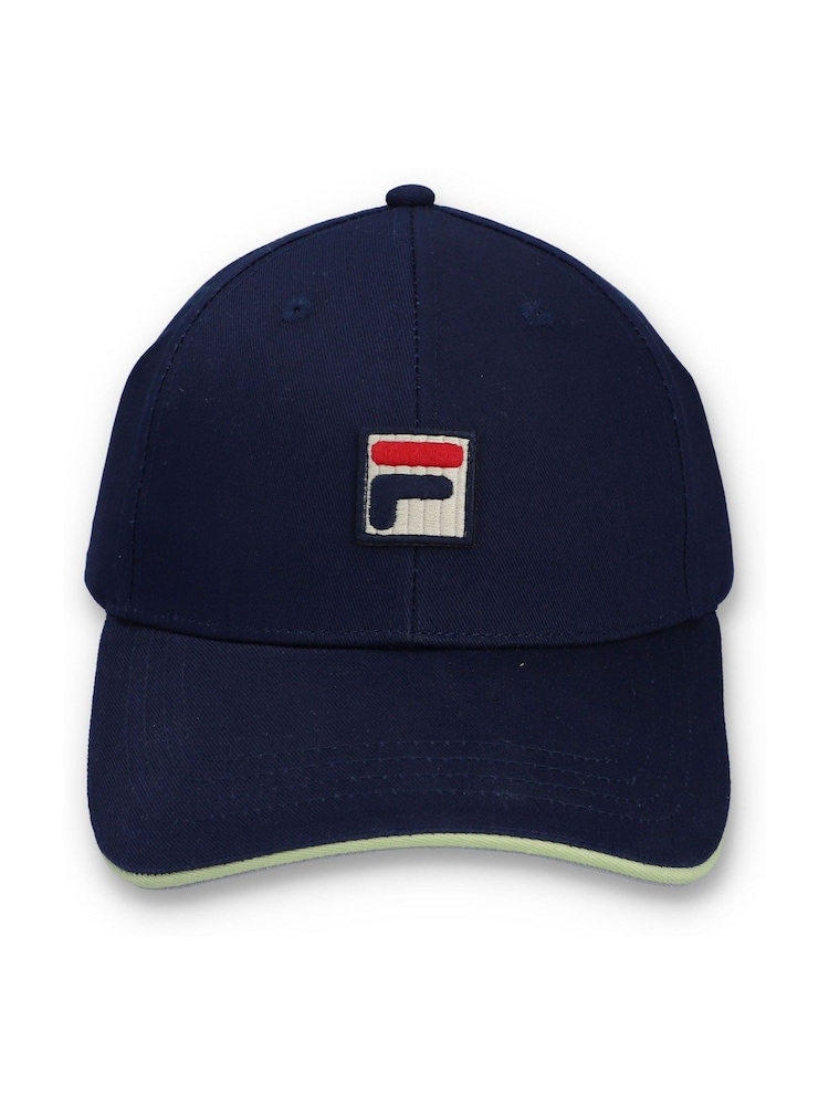 Fila Blue Tantam Classic 6 Panel Sandwich Fasten 100% Cotton Cap - Image 1 of 4